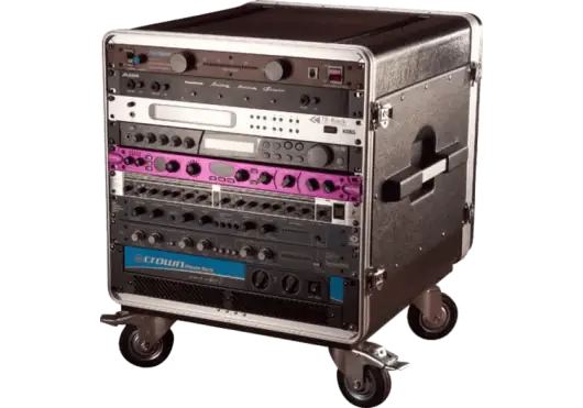 GATOR Rack Flight 19" Polietileno para 10 Unidades con Ruedas Gator