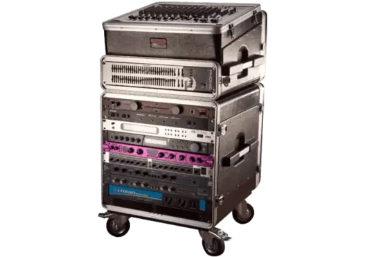 GATOR Rack Flight 19" Polietileno para 10 Unidades con Ruedas Gator