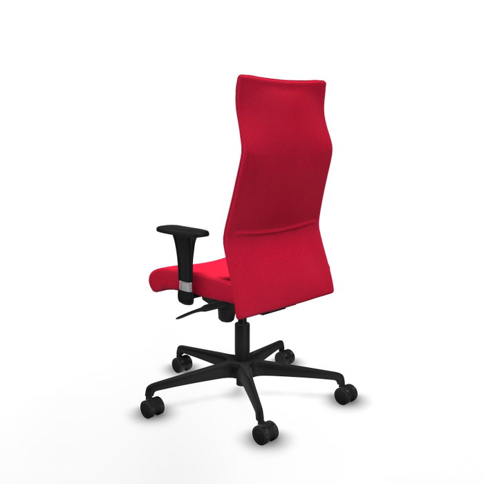 PIQUERAS Y CRESPO Sillón Albacete con Mecanismo Sincro, Tela Roja, Brazos 1D y Base de Nailon Negra PIQUERAS Y CRESPO Sillón Albacete con Mecanismo Sincro, Tela Roja, Brazos 1D y Base de Nailon Negra
