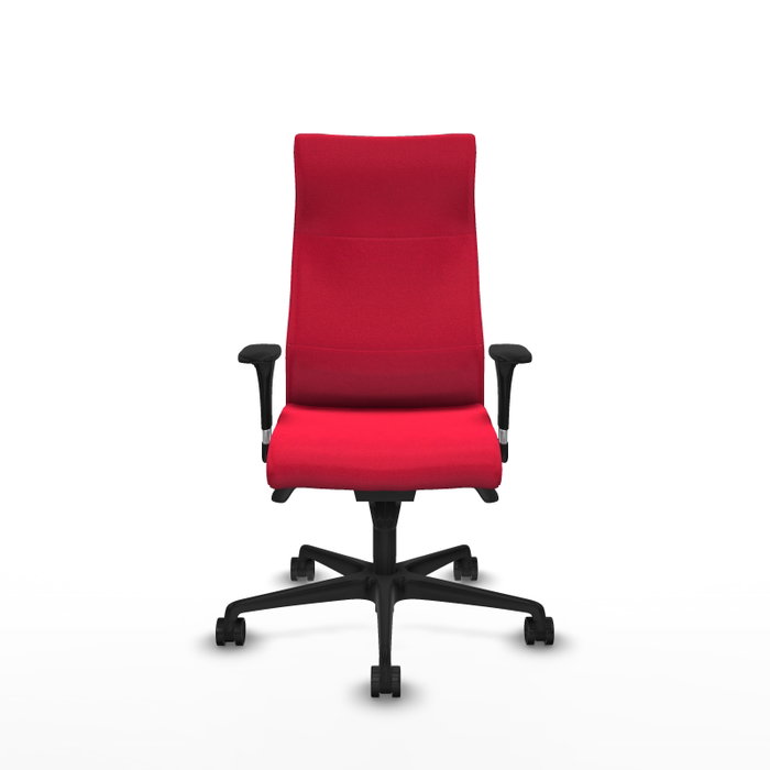 PIQUERAS Y CRESPO Sillón Albacete con Mecanismo Sincro, Tela Roja, Brazos 1D y Base de Nailon Negra PIQUERAS Y CRESPO Sillón Albacete con Mecanismo Sincro, Tela Roja, Brazos 1D y Base de Nailon Negra