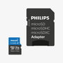 PHILIPS Tarjeta MicroSD 512GB, Clase 10, UHS-I, velocidad hasta 100MB/s, incluye adaptador a SD