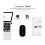 Subblim Dual Flat Mouse Negro Recargable