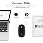 Subblim Dual Flat Mouse Negro Recargable