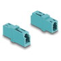 DeLOCK Acoplador de fibra óptica LC Simplex hembra a LC Simplex hembra OM3 aqua