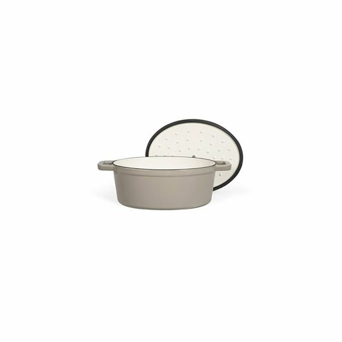 Livoo Cacerola ovalada de hierro fundido MEP129G Gris