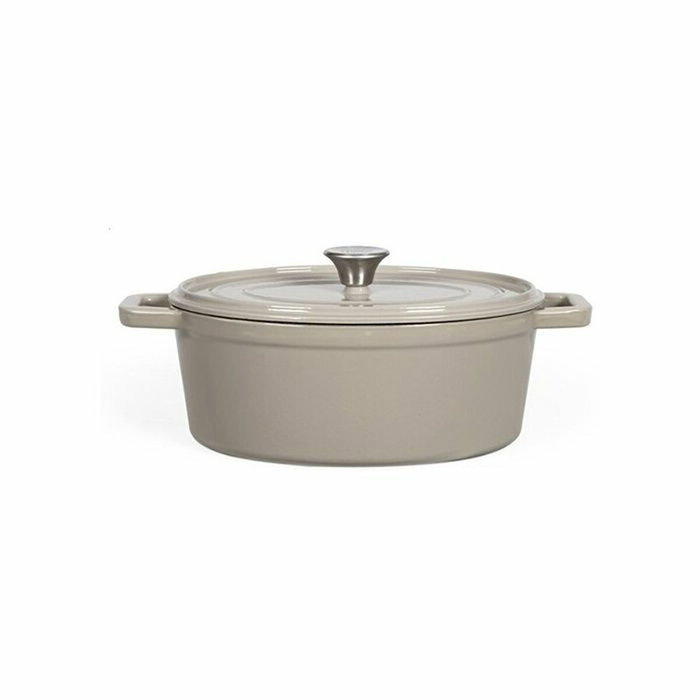 Livoo Cacerola ovalada de hierro fundido MEP129G Gris