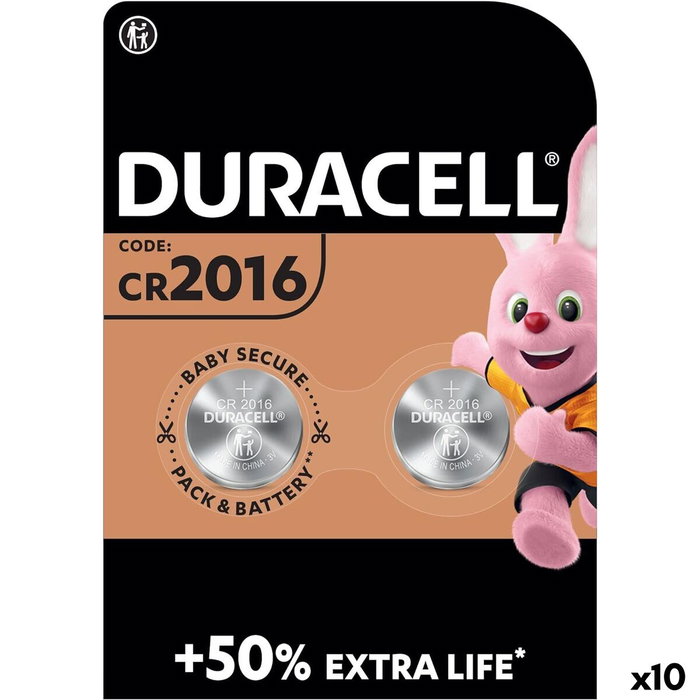 Pila de botón DURACELL DL2016 K2 3 V (10 Unidades)