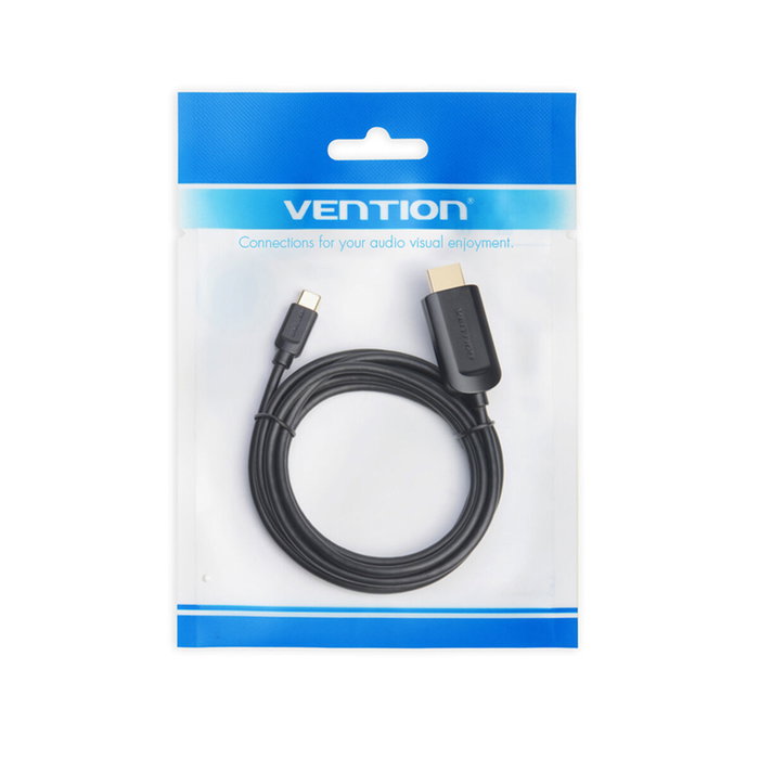 Vention Cable Conversor USB-C a HDMI 4K 1.5m Negro CGUBG