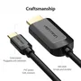 Vention CGUBG Cable Conversor USB Tipo-C Macho a HDMI Macho 1.5m Negro 4K@30Hz HDMI 1.4