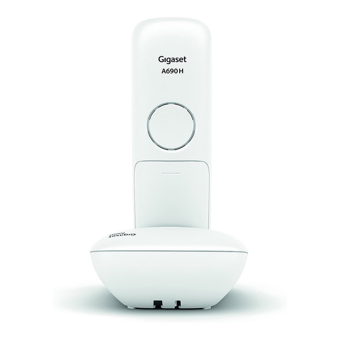 Gigaset A690 Teléfono Inalámbrico Blanco con Altavoz y Directorio de 100 Entradas