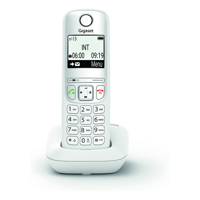 Gigaset A690 Teléfono Inalámbrico Blanco con Altavoz y Directorio de 100 Entradas