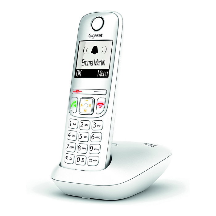 Gigaset A690 Teléfono Inalámbrico Blanco con Altavoz y Directorio de 100 Entradas