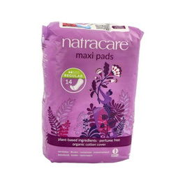 NATRACARE Compresa Regular 14uds Algodón Orgánico Sin Plástico Sin Fragancias Sin Colorantes