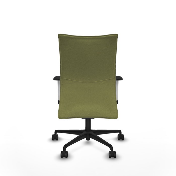 PIQUERAS Y CRESPO Silla Albacete confidente Verde oliva con mecanismo Sincro y brazos ByN PIQUERAS Y CRESPO Silla Albacete confidente Verde oliva con mecanismo Sincro y brazos ByN