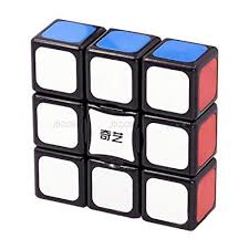Qiyi Cubo Rubik Super Floppy 3x3x1 Bordes Negros