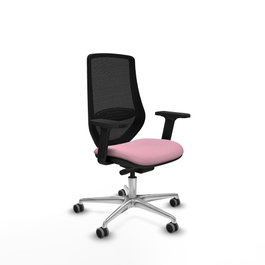 PIQUERAS Y CRESPO Silla de oficina Mardos Rosa y Negro