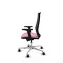 PIQUERAS Y CRESPO Silla de oficina Mardos Rosa y Negro