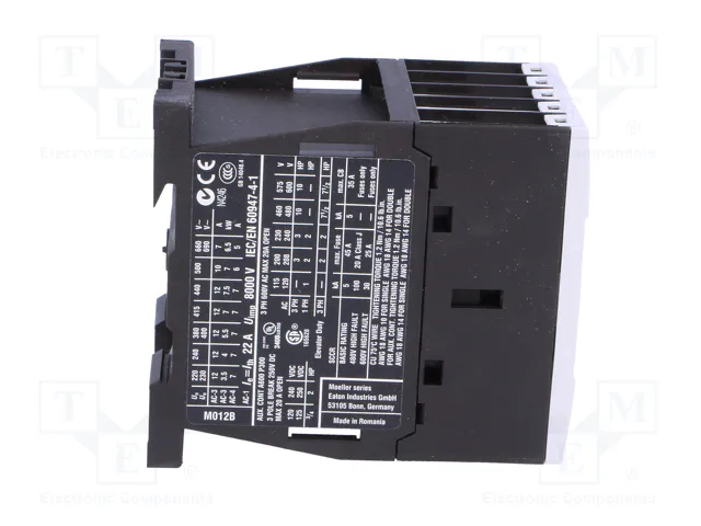 EATON ELECTRIC Contactor DILM12 3-polar 12A 48VDC