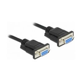 DeLOCK Cable Serial RS-232 Nullmodem DB-9 Hembra a Hembra 2 m