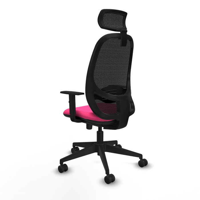 PIQUERAS Y CRESPO Silla de oficina Cilanco Rosa y Negro PIQUERAS Y CRESPO Silla de oficina Cilanco Rosa y Negro
