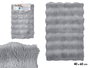Alfombra Berilo Pelo Relieve 40 x 60 cm Gris (Set de 12)