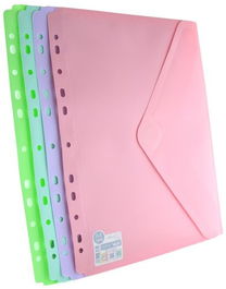 Dosier Sobre Office Box Pp V-Lock A4+ Blush Multitaladro Surtido (4 Col.) (Set de 10)
