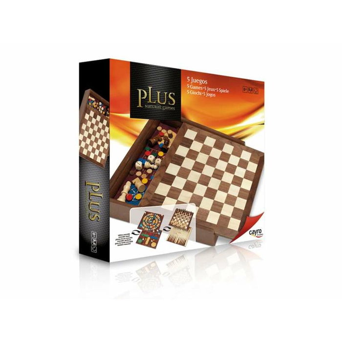 Cayro Set de 5 Juegos de Madera con Accesorios Cayro Set de 5 Juegos de Madera con Accesorios
