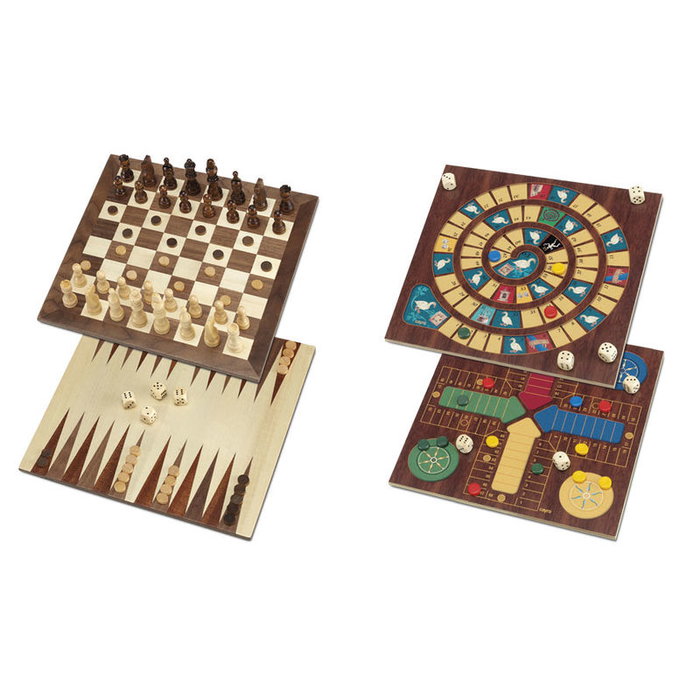 Cayro Set de 5 Juegos de Madera con Accesorios Cayro Set de 5 Juegos de Madera con Accesorios