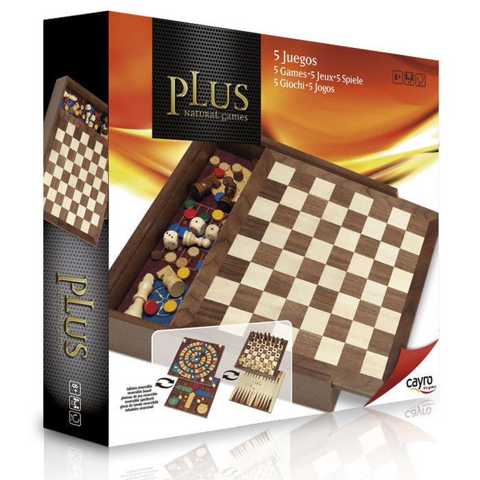 Cayro Set de 5 Juegos de Madera con Accesorios Cayro Set de 5 Juegos de Madera con Accesorios