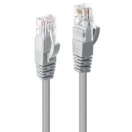 Lindy Cable de Red 48006 RJ-45 Macho 7.5 Metros Cat6 U/UTP (UTP) Gris para 10/100/1000Base-T, 250 MHz, Contactos Chapados en Oro