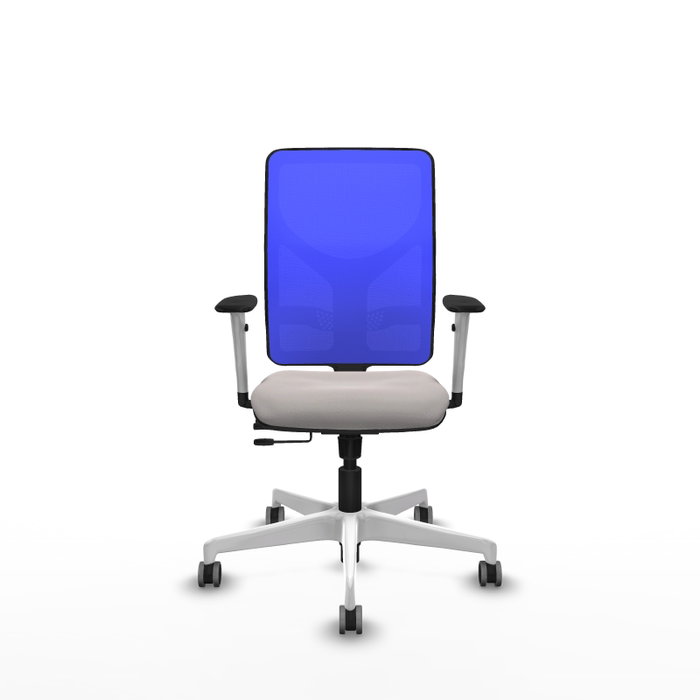 PIQUERAS Y CRESPO Silla de oficina Motilla Blanco y Azul