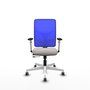 PIQUERAS Y CRESPO Silla de oficina Motilla Blanco y Azul