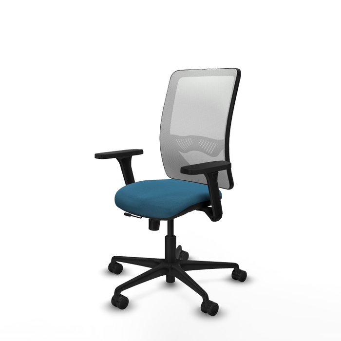 PIQUERAS Y CRESPO Silla de oficina Zulema con mecanismo Sincro/Traslack, Verde petróleo y Blanco PIQUERAS Y CRESPO Silla de oficina Zulema con mecanismo Sincro/Traslack, Verde petróleo y Blanco