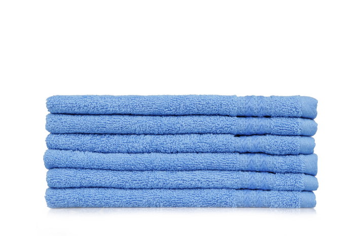 Mijölnir Juego de Toallas de Baño 100% Algodón Azul 500 gr/m² 30 x 50 cm