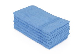 Mijölnir Juego de Toallas de Baño 100% Algodón Azul 500 gr/m² 30 x 50 cm