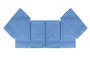 Mijölnir Juego de Toallas de Baño 100% Algodón Azul 500 gr/m² 30 x 50 cm