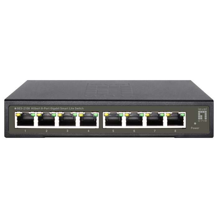 Level One GES-2108 Smart Lite Switch de 8 Puertos Gigabit Level One GES-2108 Smart Lite Switch de 8 Puertos Gigabit