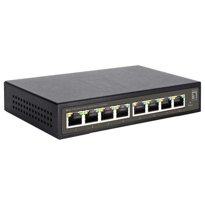 Level One GES-2108 Smart Lite Switch de 8 Puertos Gigabit Level One GES-2108 Smart Lite Switch de 8 Puertos Gigabit
