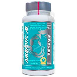 Hairbiotic 60 Cápsulas para el Cuidado del Cabello con Biotina, Queratina y Vitaminas