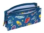 Safta Bolso Escolar Portatodo Cars Racing con Tres Cremalleras - Estuche 120x30x220 mm