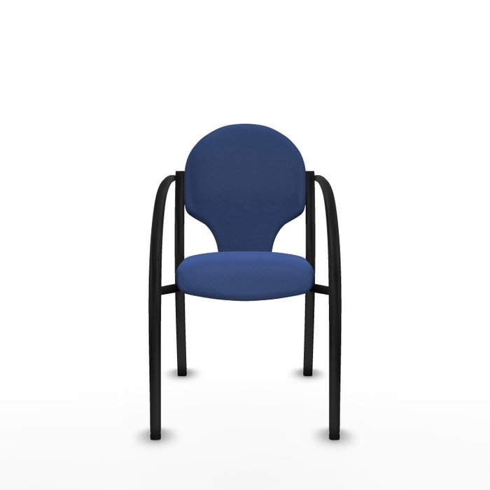 PIQUERAS Y CRESPO Silla Hellín Azul marino con brazos fijos