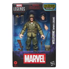 Hasbro Marvel Legends Series - Figura de Wolverine (WWII Logan) con 7 Accesorios, 15 cm, Licencia Marvel