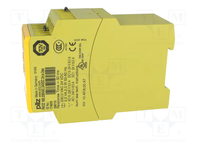 PILZ PNOZ 16S Relé de Seguridad 230VAC con 2 Entradas y 2 Salidas