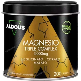 Aldous Bio Magnesio Complex Triple 3000 mg 200 Cápsulas