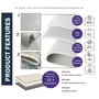 Conceptum Eexfab731 Alfombra de Pasillo Poliéster Lavable 100x200 cm