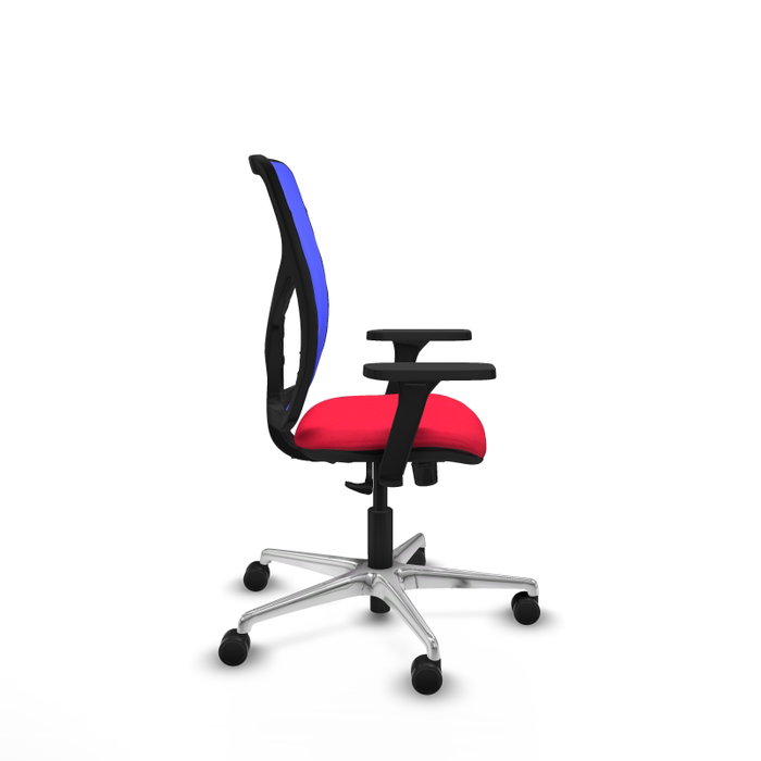 PIQUERAS Y CRESPO Silla de oficina Motilla con Mecanismo Sincro Rojo y Azul