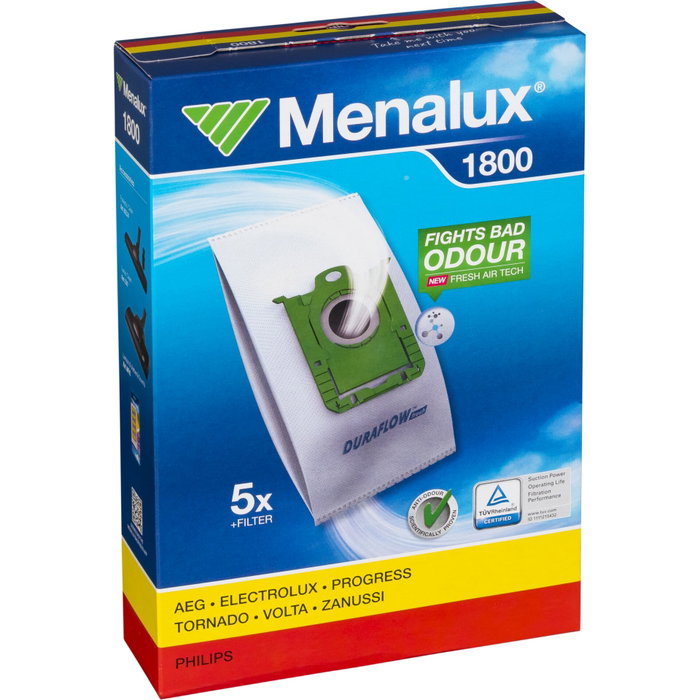 Menalux 1800 Pack de 5 bolsas con microfiltro Menalux 1800 Pack de 5 bolsas con microfiltro