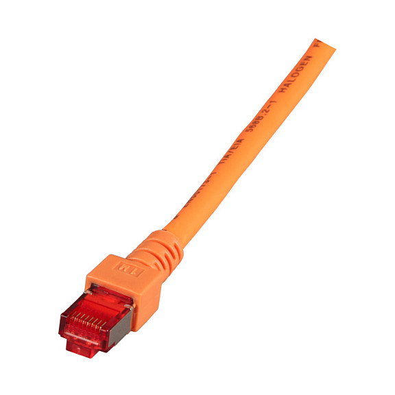 EFB Elektronik Cable de red RJ45 Cat6 S/FTP 0,25 m Naranja