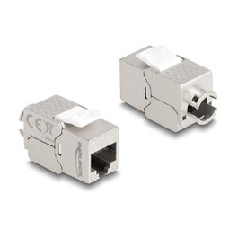 DeLOCK Módulo Keystone RJ45 hembra a LSA Cat.6A Slim sin herramientas 87891