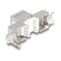 DeLOCK Módulo Keystone RJ45 hembra a LSA Cat.6A Slim sin herramientas 87891